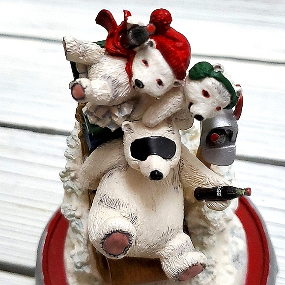 Coca-Cola Polar Bears Special Delivery Domed Globe Limited Edition Frank… - Picture 8 of 16